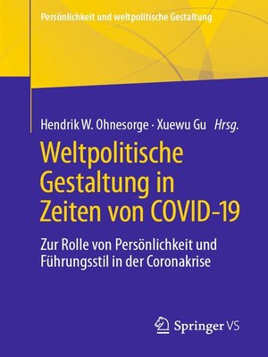 cover image of Weltpolitische Gestaltung in Zeiten von COVID-19